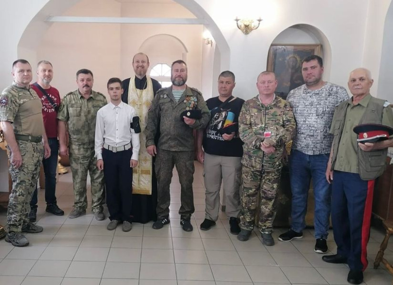 Встреча с казаками станицы Мало-Несветаевской прошла в храме Донский иконы Божией Матери
