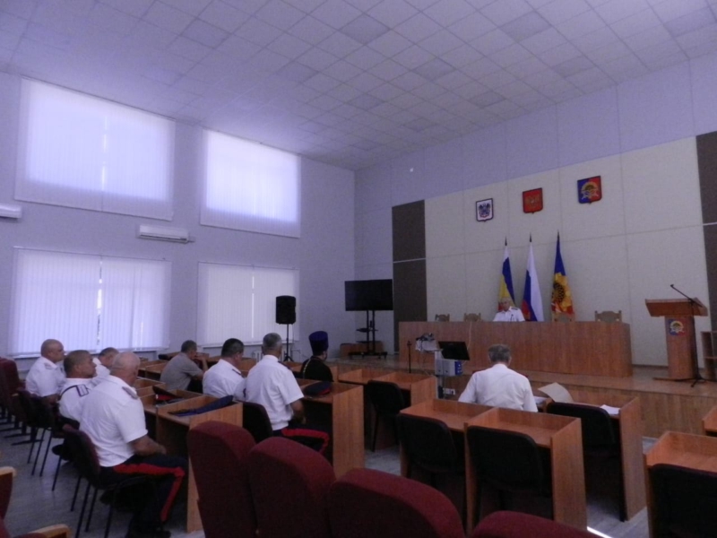 Состоялось заседание атаманов казачьего юрта Миллеровского района 