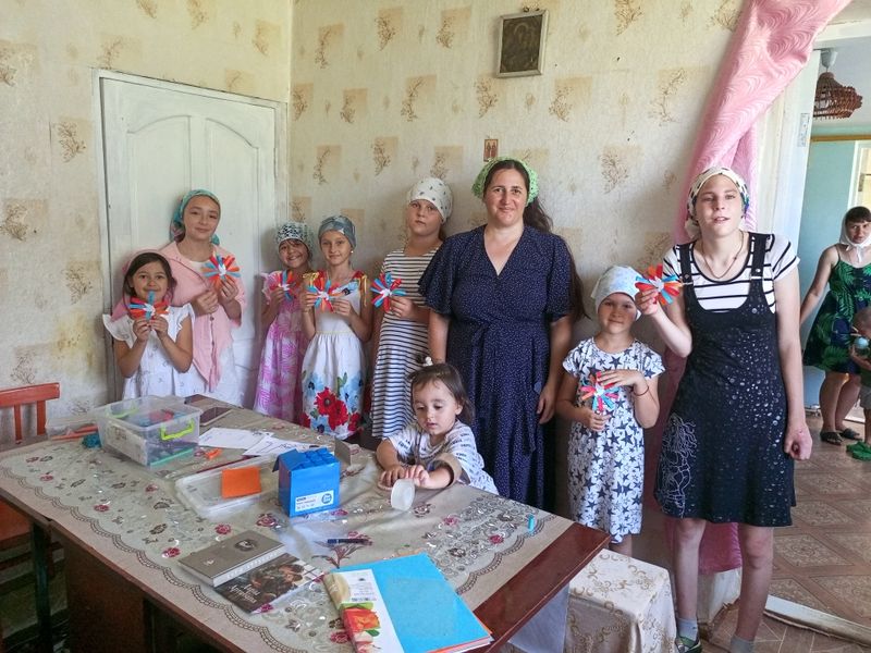 В воскресной школе слободы Позднеевка прошёл урок, посвящённый святым Борису и Глебу