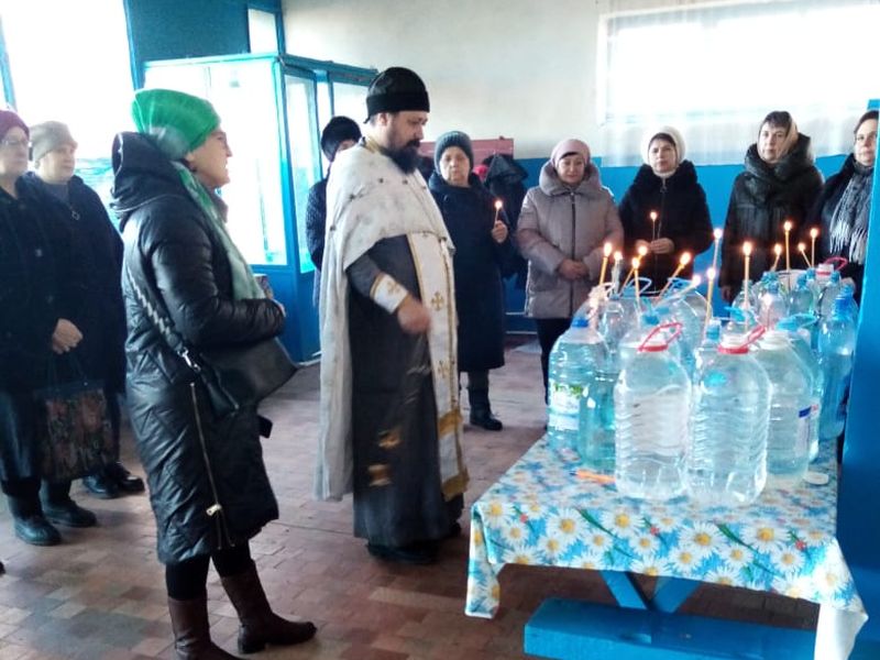 Чин Великого освящения Воды в селе Россошь