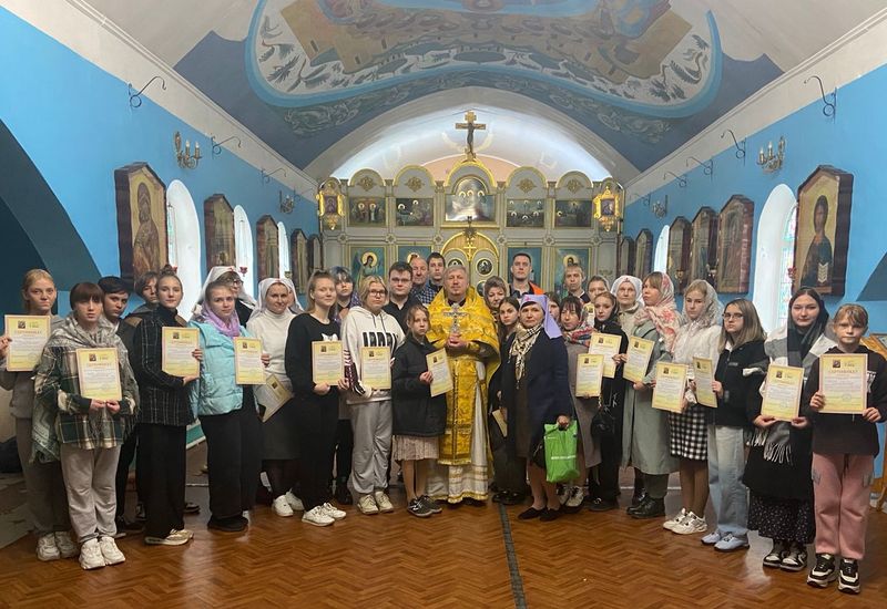 В храме Казанской иконы Божией Матери прошло награждение участников марафона «корзина доброты»