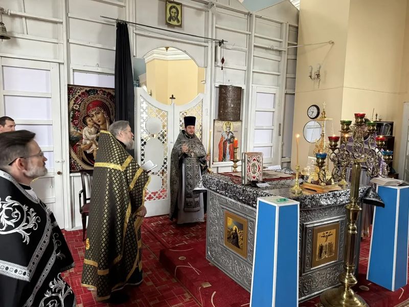 Соборное богослужение духовенства Чернышевского благочиния в Великом посту 