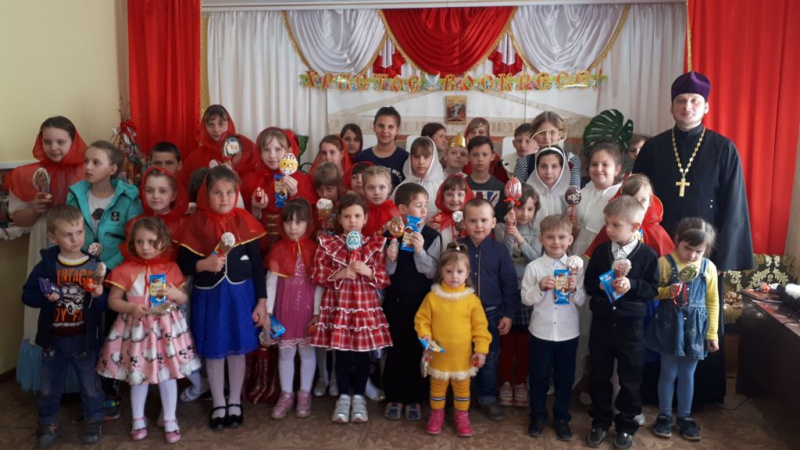 Пасхальный концерт в воскресной школе «Красное солнышко» при храме Иоанна Предтечи станицы Боковской