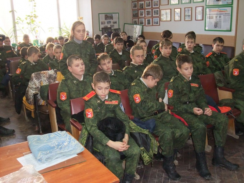В штабе Городского казачьего общества г. Каменск-Шахтинский состоялась очередная встреча духовенства с кадетами казачьей военной гимназии