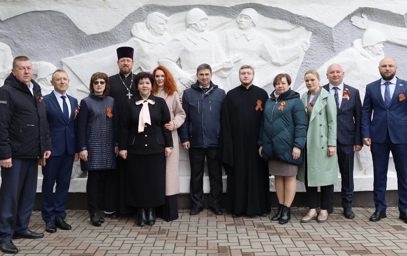 Протоиерей Роман Амплеев принял участие в митинге, посвященном 78-й годовщине победы в Великой Отечественной войне