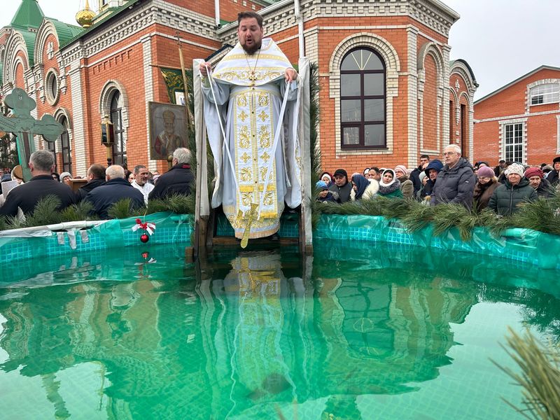 Праздник Крещения Господня в Державном храме города Донецка