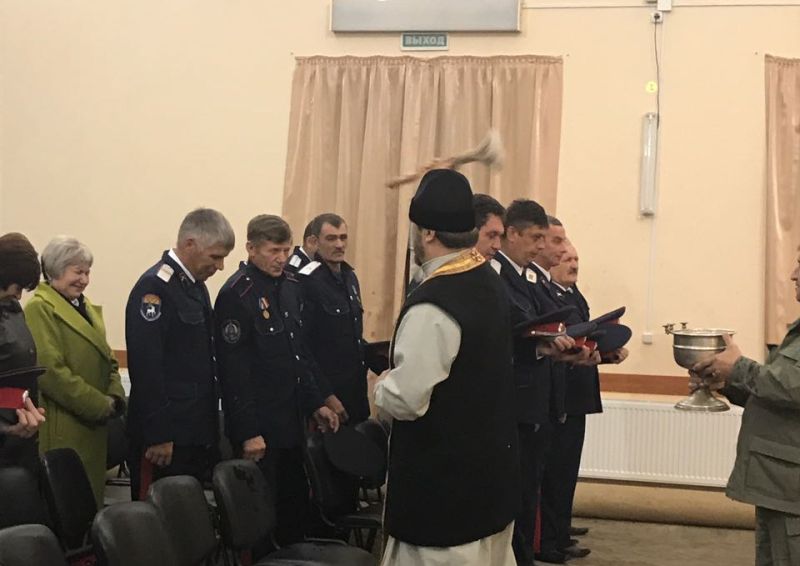 Иеромонах Димитрий (Яроцкий) принял участие в Большом круге юртового казачьего общества
