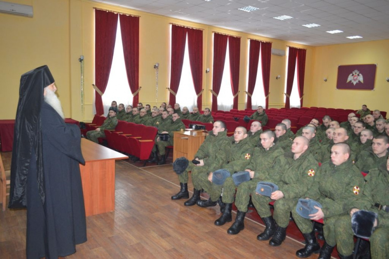 В/ч 3033 Войск Национальной Гвардии Р.Ф. Октябрьского района с пастырским визитом посетил Иеромонах Николай (Наметышев)
