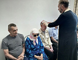 Таинство Причастия в доме престарелых поселка Садовый