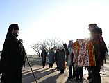 Преосвященнейший епископ Симон совершил чин водружения креста на месте строительства нового храма в с. Дёгтево