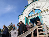В храме Покрова Пресвятой Богородицы г. Красный Сулин Преосвященнейший епископ Симон прочел заключительную часть Великого покаянного канона преподобного Андрея Критского