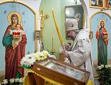 В день празднования Обрезания Господня епископ Симон совершил Божественную литургию святителя Василия Великого в храме праведного Иоанна Кронштадтского города Шахты