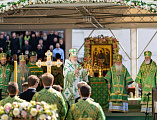 В день памяти преподобного Сергия Радонежского епископ Симон сослужил Предстоятелю Русской Церкви в Троице-Сергиевой лавре