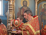Епископ Шахтинский и Миллеровский Симон в четверг Светлой седмицы совершил праздничное богослужение в храме Покрова Пресвятой Богородицы г. Красный Сулин