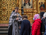 В среду первой седмицы Великого поста в Покровском кафедральном соборе г. Шахты совершена первая Литургия Преждеосвященных Даров