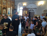 В Донском храме Новошахтинска встретили детей из Северонецка