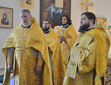 Божественная литургия в храме Святой Троицы города Каменск-Шахтинский в праздник святых первоверховных апостолов Петра и Павла