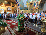 В день Святой Троицы, Пятидесятницы Преосвященнейший епископ Симон возглавил праздничное богослужение в Покровском кафедральном соборе г. Шахты