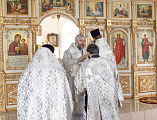 Преосвященнейший епископ Симон совершил Божественную литургию в храме Святой Троицы хутора Ягодинка