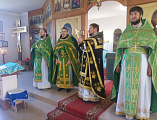В городе Донецке в день памяти святого благоверного князя Александра Невского соборным богослужением отметили круглую дату, а именно пятилетие открытия прихода святой блаженной Матроны Московской