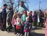 Прихожане храма великомученика Георгия Победоносца поселка Новозарянский отметили Благовещение Пресвятой Богородицы