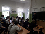Протоиерей Роман Мясников провел урок по основам православной культуры для 5-6 классов школы х. Арпачин