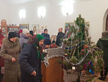 Праздник Рождества Христова торжественно встретили в храме Архистратига Михаила хутора Елкин