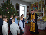 В храме хутора Тубянский прошел рождественский праздник