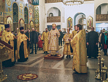 Преосвященнейший епископ Симон совершил всенощное бдение в Покровском кафедральном соборе г. Шахты