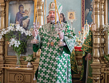 В праздник Входа Господня в Иерусалим епископ Симон совершил богослужение в храме Вознесения Господня города Шахты