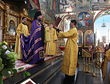 В честь 7-летия образования Шахтинской епархии духовенство Донецкого и Тарасовского округов сослужили Правящему архиерею в кафедральном соборе