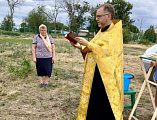 В хуторе Усьмане начато строительство дома причта
