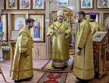 Преосвященнейший епископ Симон совершил Божественную литургию в день престольного праздника в храме святой равноапостольной княгини Ольги поселка Горный