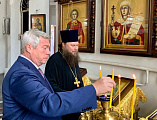 Губернатор Ростовской области В.Ю. Голубев посетил Пятницкое архиерейское подворье ст. Манычской