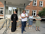 Иеромонах Димитрий (Яроцкий) посетил линейку в Кадетском Казачьем Техникуме