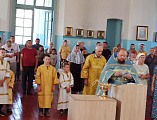Молебен на начало учебного года в селе Шептуховка