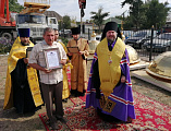 Епископ Шахтинский и Миллеровский Симон совершил чин освящения куполов