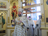 С архипастырским визитом Преосвященнейший епископ Симон посетил Покровский храм г. Каменск-Шахтинский и совершил чин присоединения к Православной Церкви временно от нее отпавших христиан