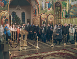 В ночь с 6 на 7 января в соборе Покрова Пресвятой Богородицы встретили Рождество Христово