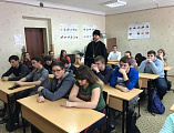 Отец Димитрий (Яроцкий) провел беседу со студентами Миллеровского казачьего техникума