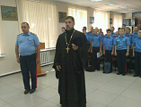 Об истоках славянской письменности кадетам казачьего кадетского корпуса им. Я.П. Бакланова рассказали иерей Евгений Поцелуев и помощником благочинного по миссионерской работе Л.П. Кравцова