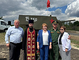 В Октябрьском районе открыли памятник подвигу танкистов Великой Отечественной войны