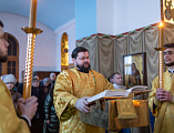 В Неделю о Страшном Суде епископ Симон совершил Божественную литургию в Покровском кафедральном соборе города Шахты