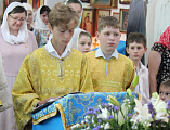В преддверии нового учебного года в храме вмч. Пантелеимона г. Гуково состоялась детская Божественная литургия