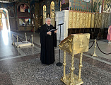 Епископ Шахтинский и Миллеровский Симон молился за уставным богослужением