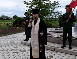 Протоиерей Роман принял участие в торжественных митингах в честь Дня Победы в х. Усьман и х. Красный