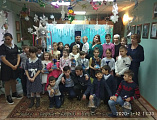Воспитанники воскресной школы «Исток» при храме Покрова Пресвятой Богородицы г. Шахты поздравили прихожан с Рождеством Христовым