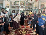 С архипастырским визитом епископ Симон посетил Георгиевское архиерейское подворье хутора Киреевка