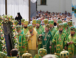 В день памяти преподобного Сергия Радонежского Преосвященнейший епископ Симон сослужил Предстоятелю Русской Церкви в Троице-Сергиевой Лавре