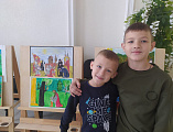 В районном Дворце культуры поселка Каменоломни прошла выставка детских рисунков «Заступник земли русской»